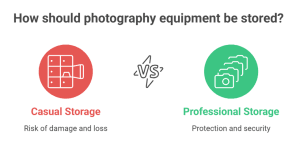 photography equipment storage in climate-controlled units