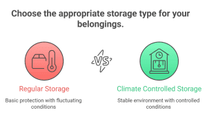 temperature controlled storage units protecting electronics and documents