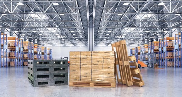 Pallet Storage Storage on Pallets in Warehouse