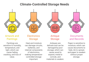 temperature-controlled storage for electronics safety