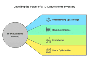 declutter home process using storage boxes