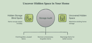 household storage boxes organizing unused belongings
