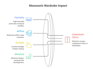 humidity damage on household furniture