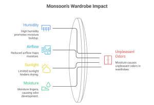 wardrobe organization during monsoon season