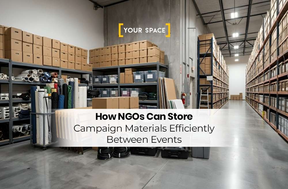 How NGOs Can Store Campaign Materials Efficiently Between Events
