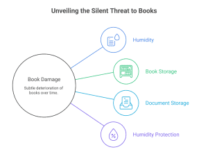 books damaged by humidity during monsoon