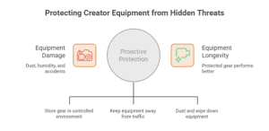 content creator studio organization