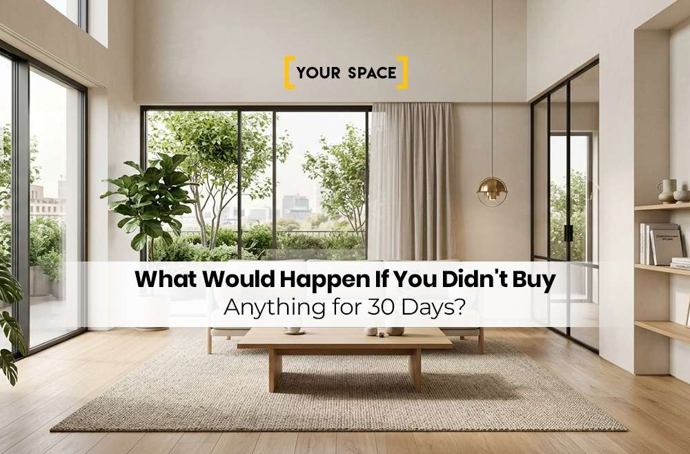 Imagine 30 Days Without Bringing Another Thing Into Your Home
