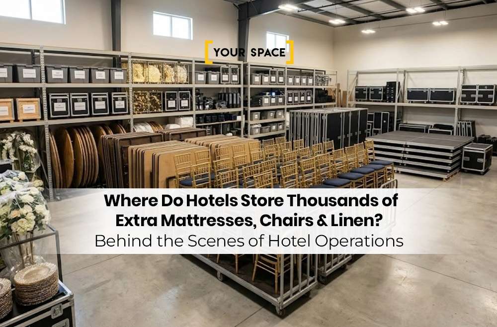 Where Do Hotels Store Thousands of Extra Mattresses, Chairs & Linen? Behind the Scenes of Hotel Operations
