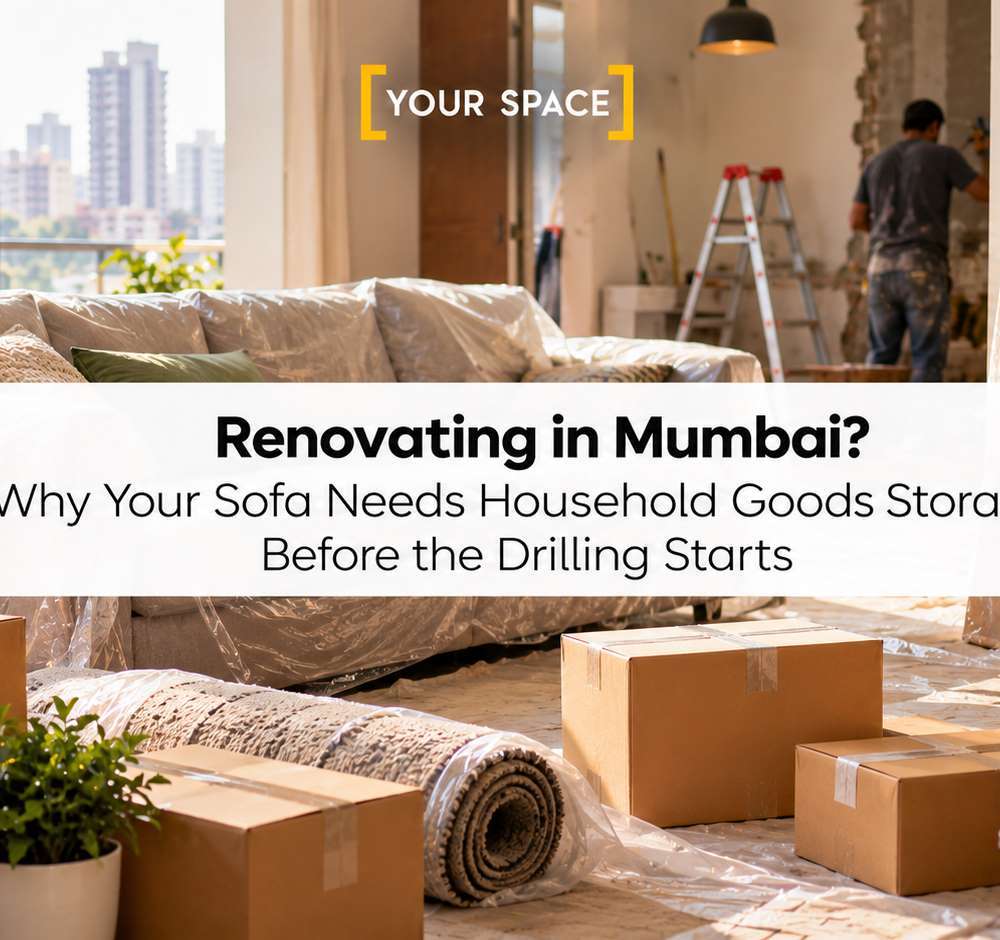Renovating in Mumbai? Why Your Sofa Needs Household Goods Storage Before the Drilling Starts